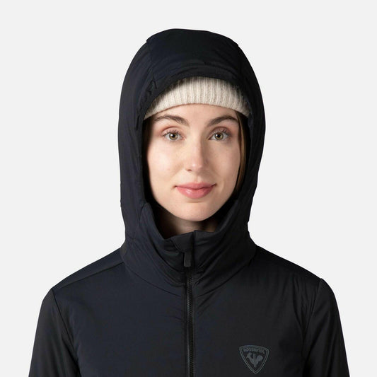 Rossignol Opside Women's Hoodie Lightweight Insulated Black Ski Jacket Size XL