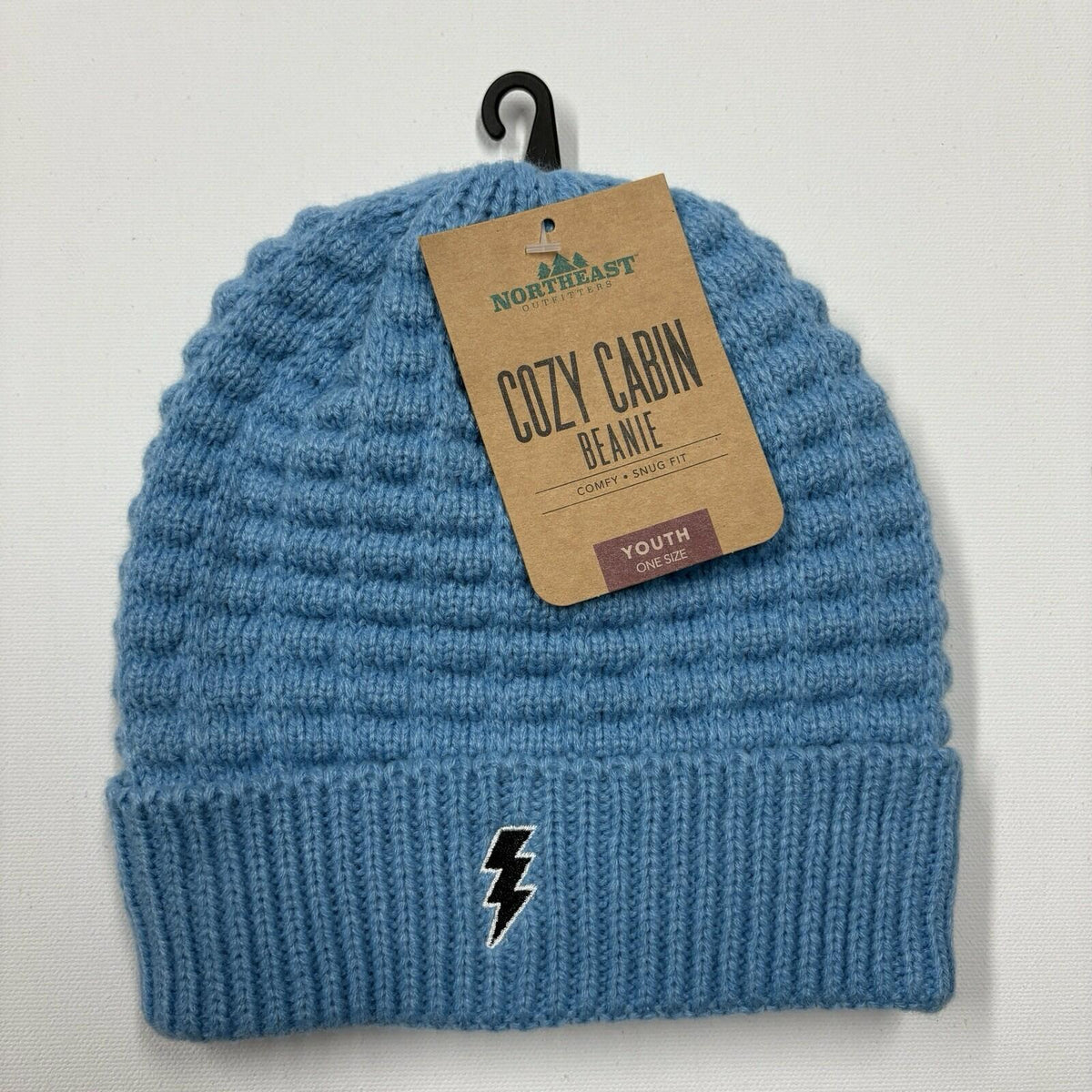 Northeast Outfitters Cozy Cabin Youth Beanie Light Blue Unisex One Size