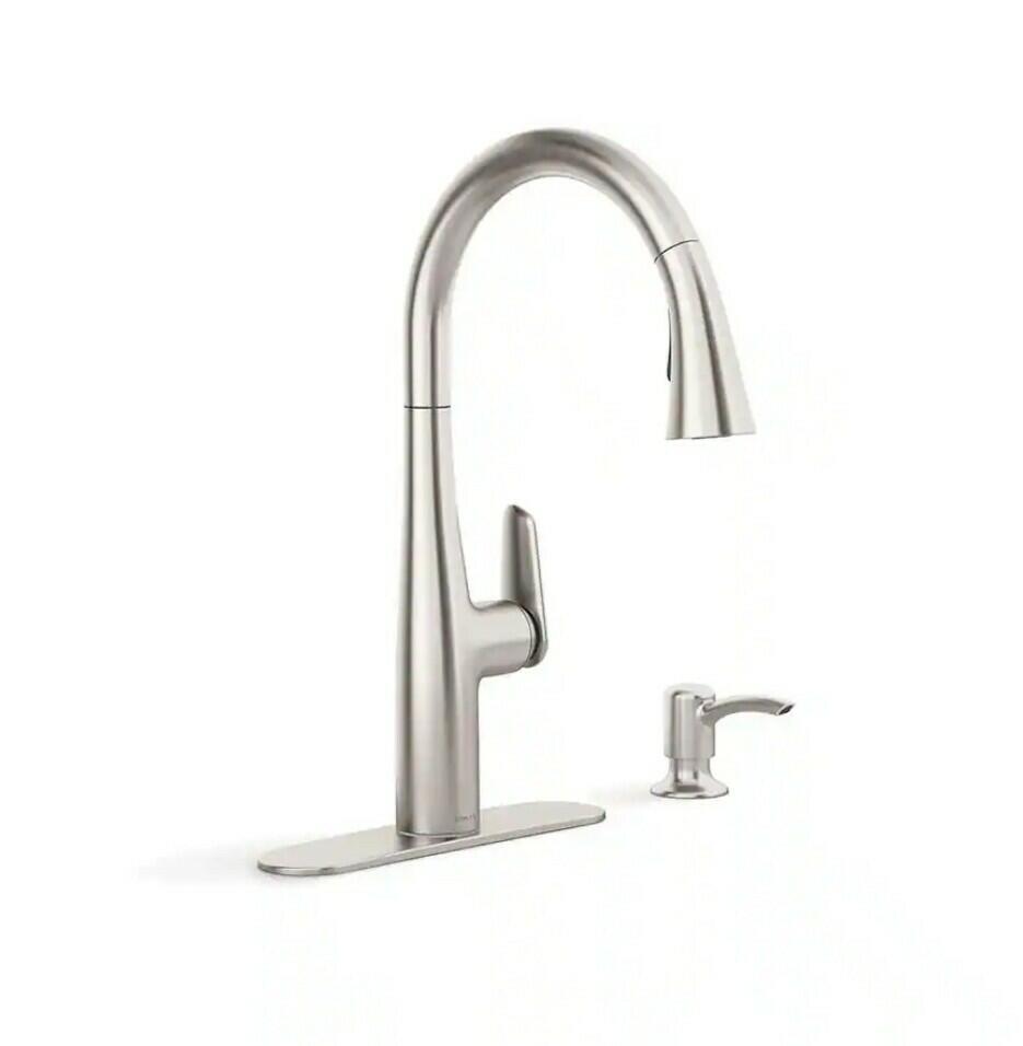Kohler Easmor R30573-SD-VS Pull Down Kitchen Faucet Soap Dispenser Vibrant