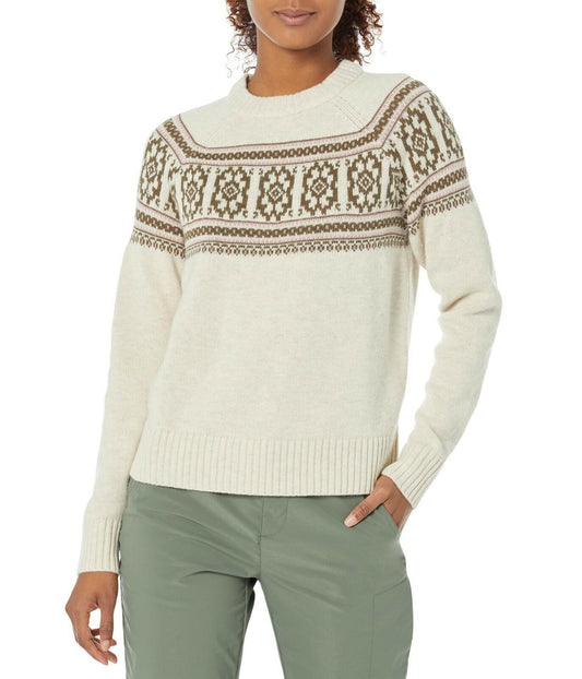 Toad&Co Cazadero Crew Sweater Oatmeal XS Nylon Womens Casual Knit Top