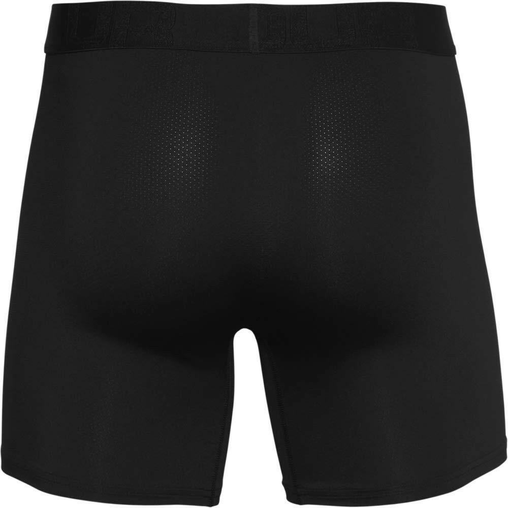 Under Armour Men's Tech Mesh 6-Inch Boxerjock 2-Pack Black Small Breathable