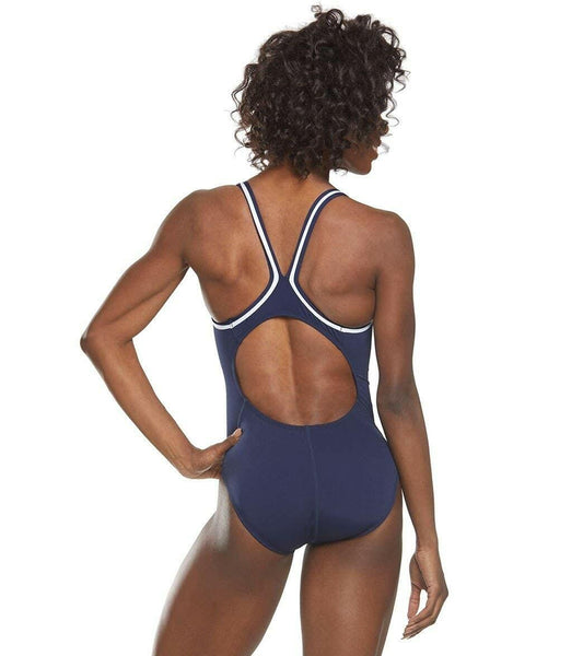 Dolfin Women's DBX Back Swimsuit Navy Solid Size 36 Swimwear