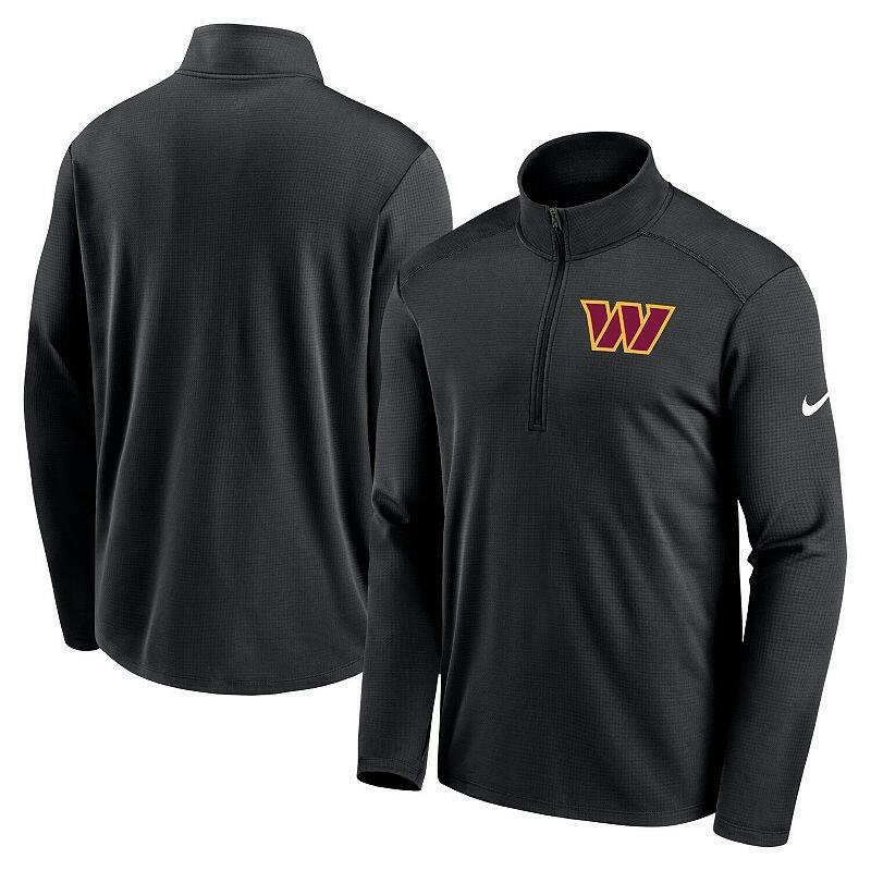 Nike Washington Commanders Pacer Men's Half Zip Jacket Black Dri-FIT NFL
