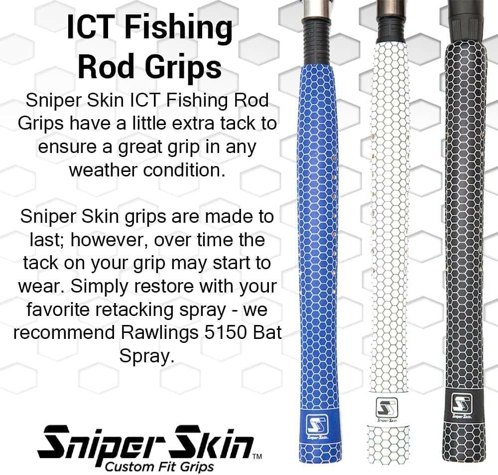 SNIPER SKIN Waterproof Fishing Rod Grip, & Adjustable