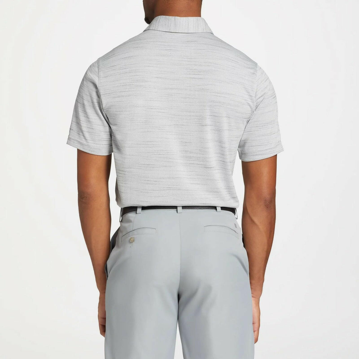 Walter Hagen Men's Golf Polo Shirt Performance Grey Conversational Print