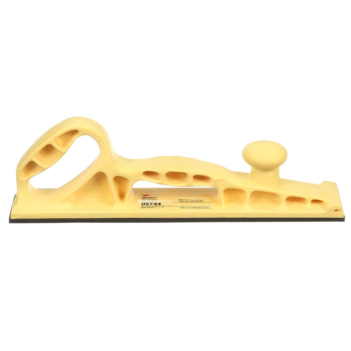 3M Hookit Hand File Board 2-3/4 x 16-1/2 Yellow Tool 05744