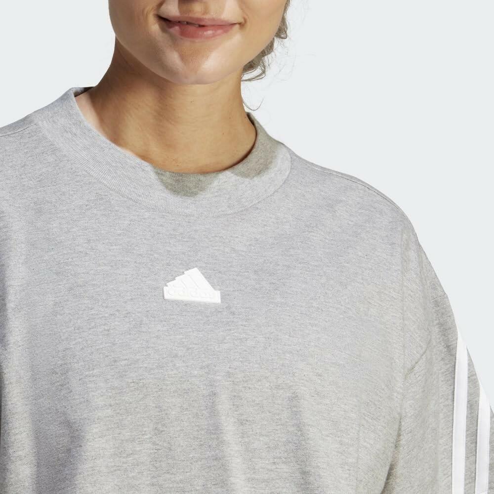 adidas Women's Future Icon T-Shirt White XS Loose Fit Cotton Shirt