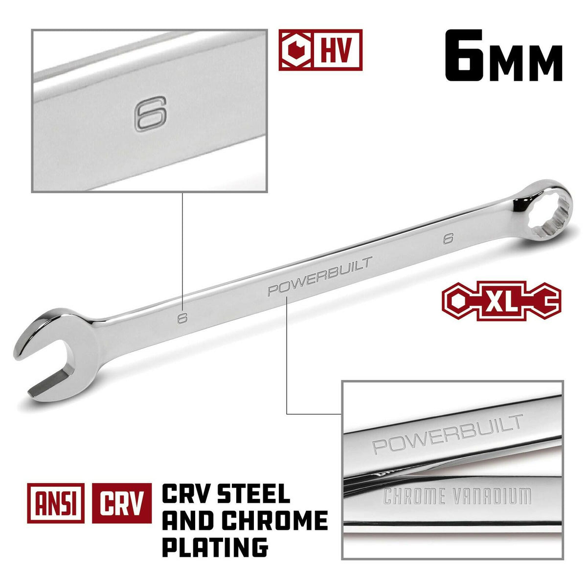 Powerbuilt Alltrade 640490 20mm Long Pattern Combination Wrench Metric