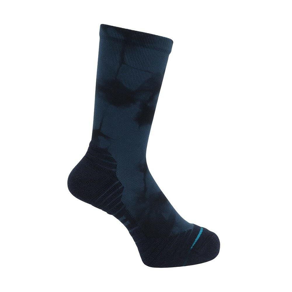 Stance Crew Inclination Blue Socks Large Unisex Polyester Solid Closed Toe