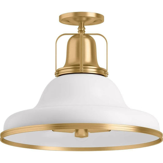 Kohler Hauksbee 32294-SF03-WGL 18" 3-Light Semi-Flush Ceiling Light White
