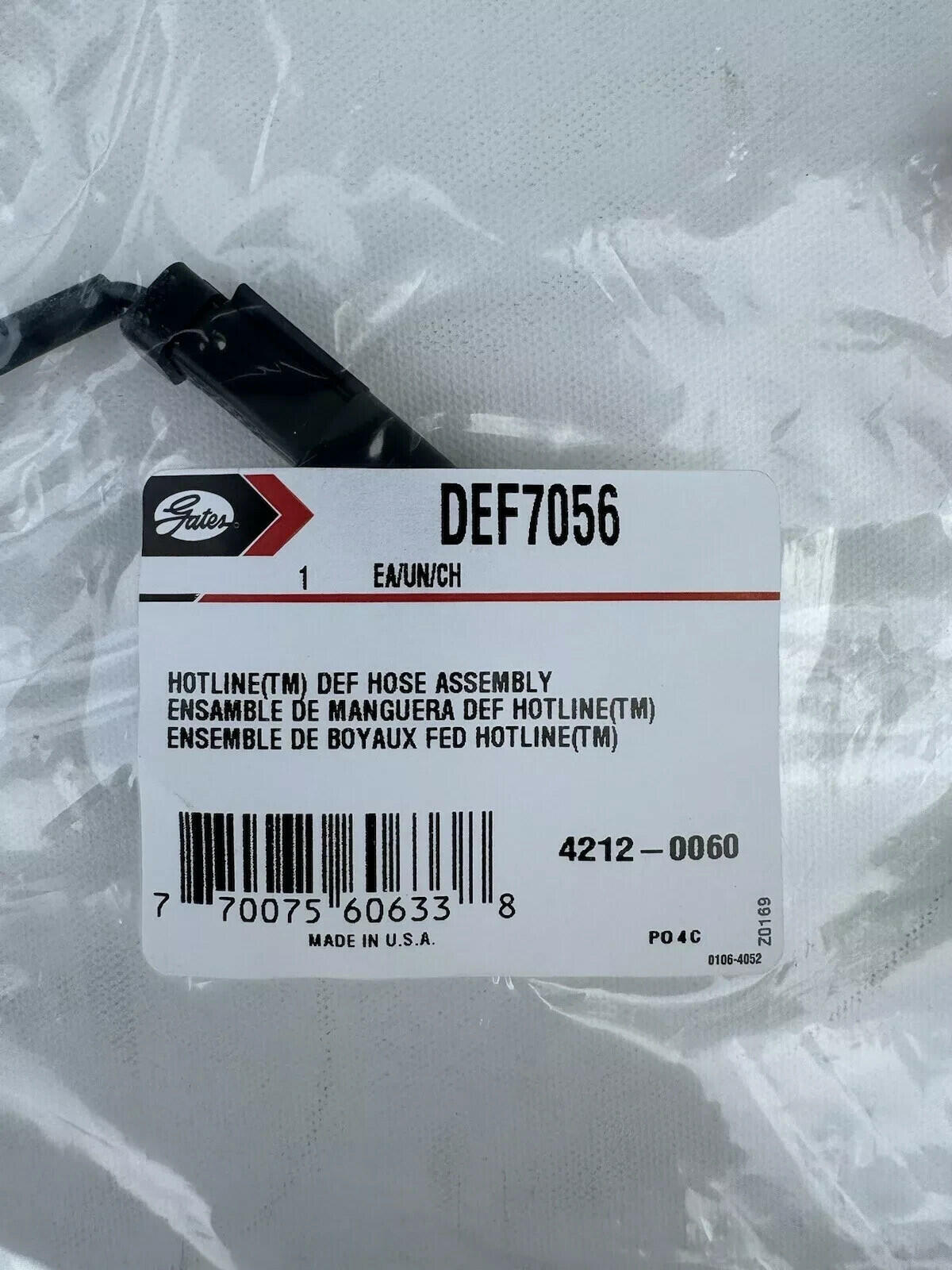 Gates DEF Hose Assembly DEF7056 for Diesel Exhaust Fluid SCR System