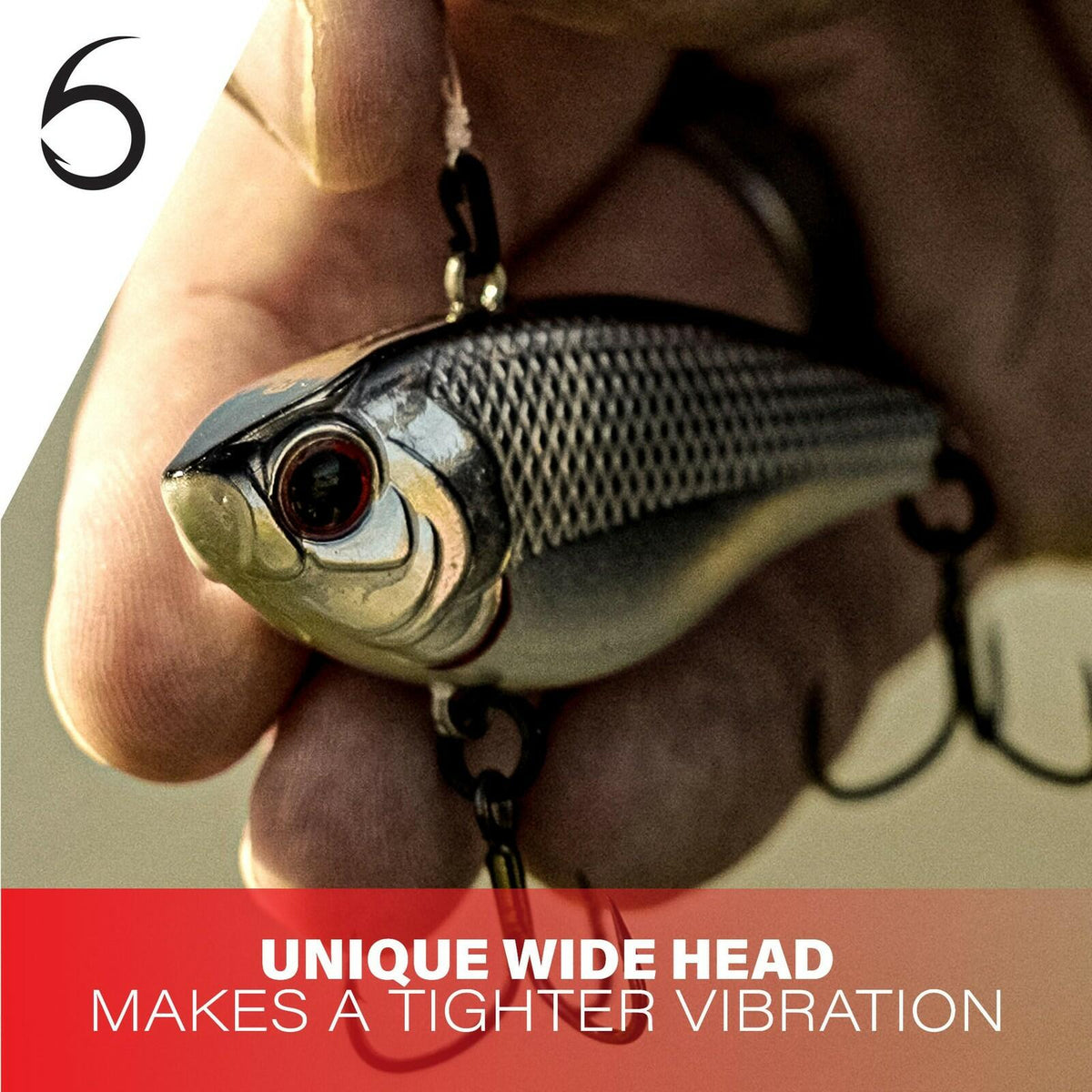6th Sense Duke Lipless Crankbait 55mm 65mm Boiled Crawfish Loud Rattle Fishing