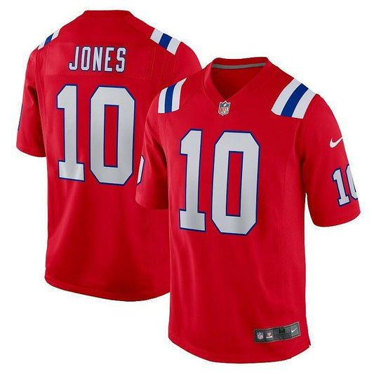 Nike Men's Mac Jones Red England Patriots Alternate Game Jersey, Size S