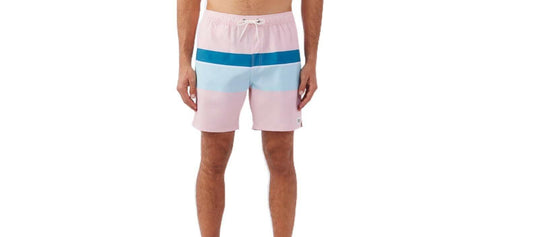 O'Neill Mens Block Volley Swim Shorts, Pink Dust, XXL Stretch Board Shorts