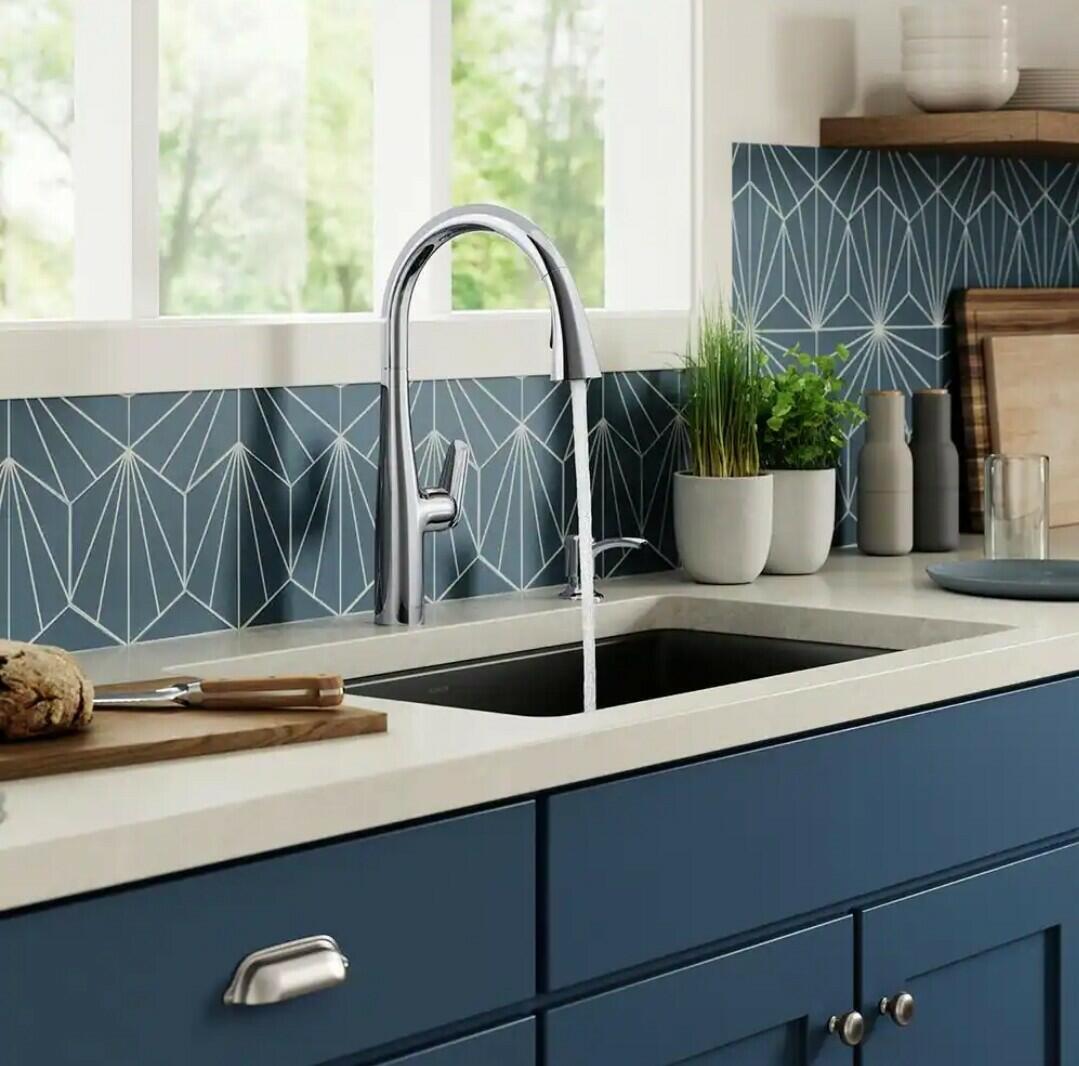 Kohler Easmor R30573-SD-VS Pull Down Kitchen Faucet Soap Dispenser Vibrant
