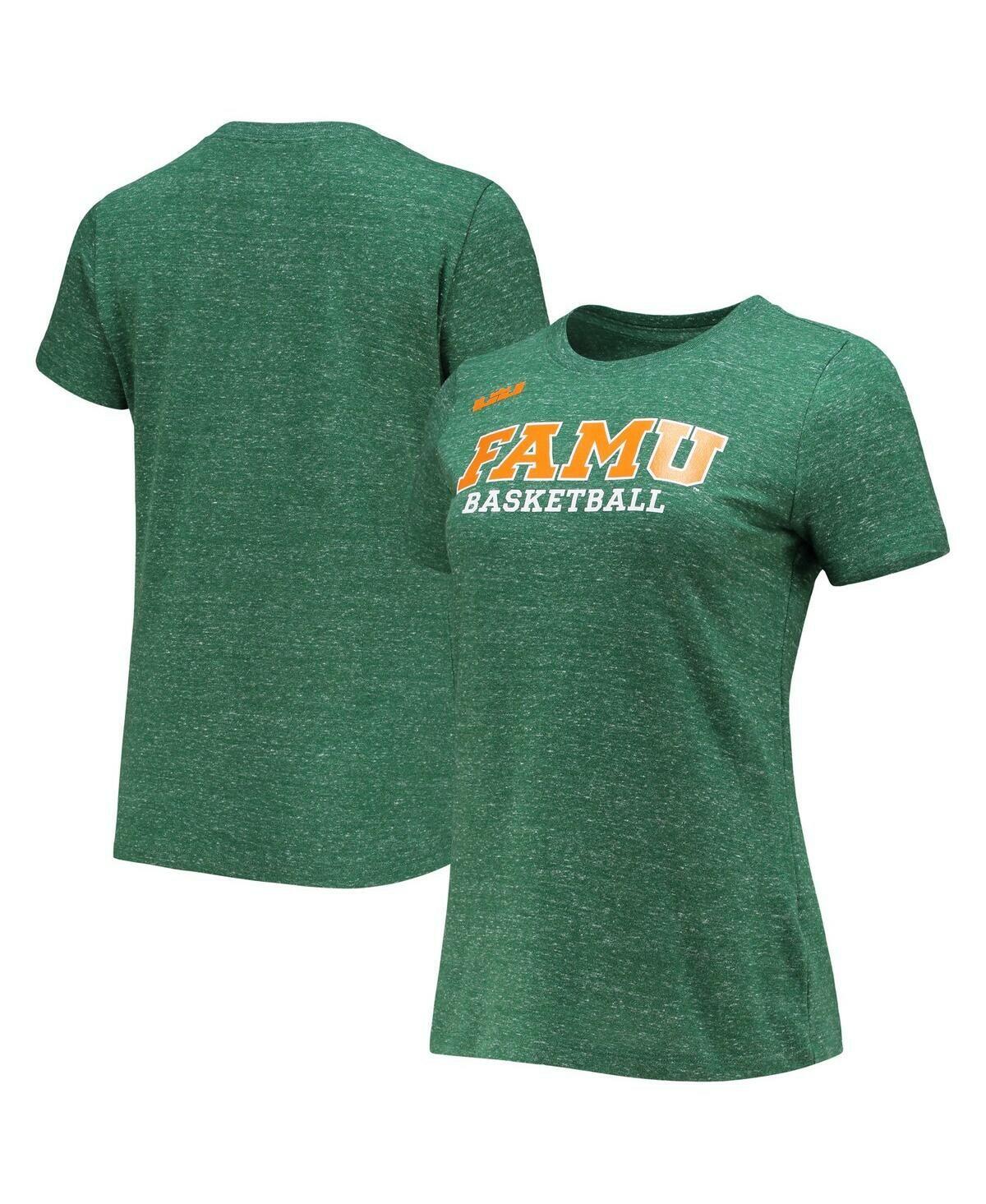 Nike LeBron Women's Heathered Green Florida A&M Rattlers Varsity T-Shirt