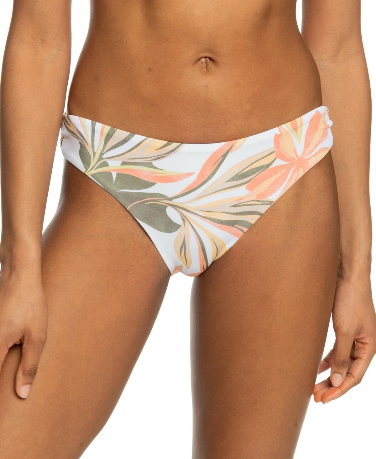 Roxy Beach Classics Printed Hipster Bikini Bottom White Multi Women's XL