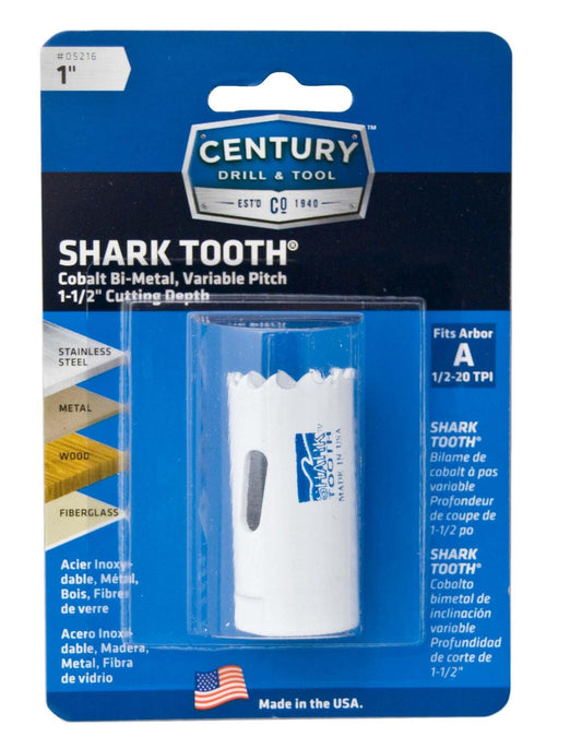 Century 17-Piece Hex Shank Hole Saw Kit for Impact Drivers, Metal 5264