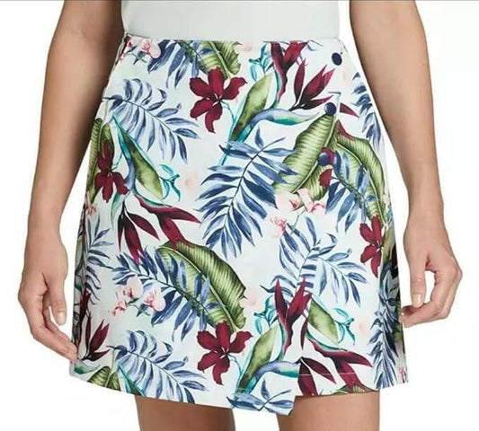 Lady Hagen Women's 16 Inch Palm Print Golf Skort, Size 10, Regular Fit
