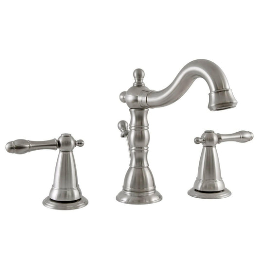 Design House Oakmont Widespread Bathroom Faucet Satin Nickel 2-Handle Brass