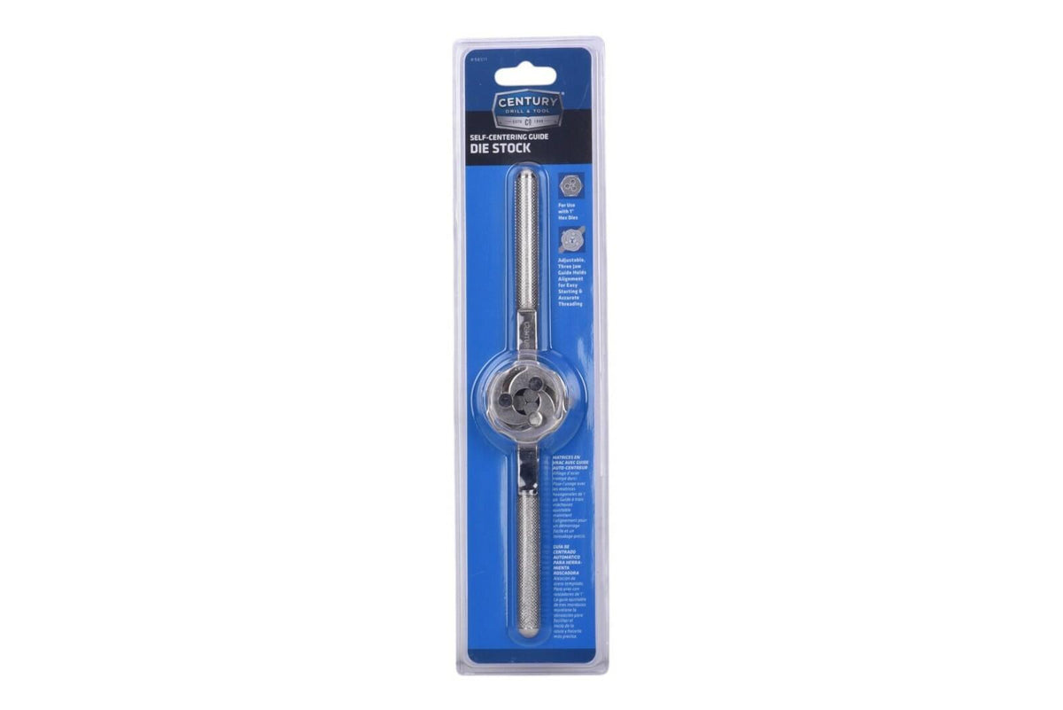 Century Drill & Tool 98511 Self-Centering Guide Die Stock 1" Round Die Holder