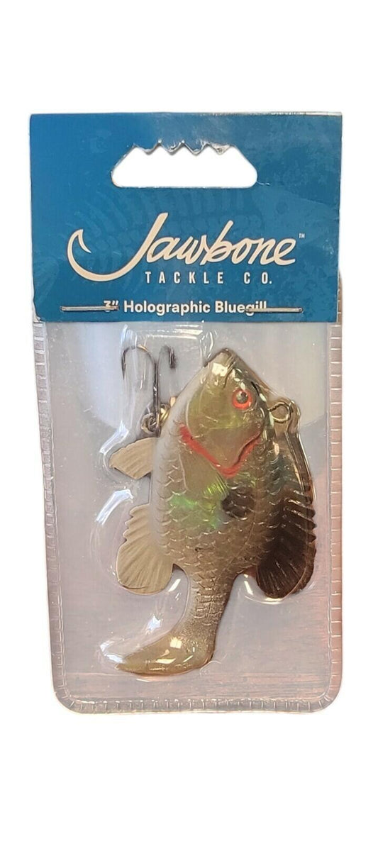 Jawbone Tackle Co. 3in Bluegill Holographic Swimbait for Freshwater Fishing