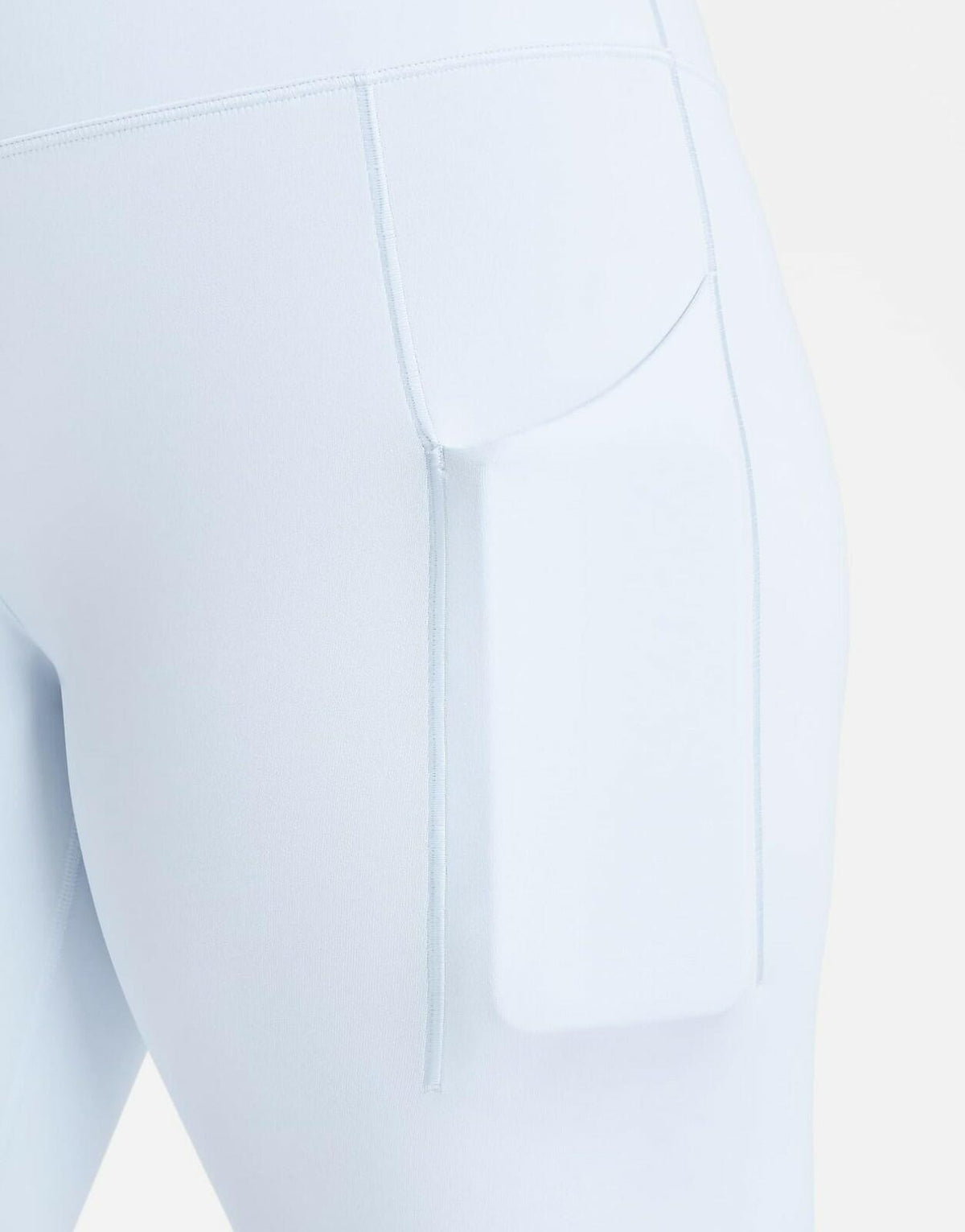 Nike Women's High-Waisted 7/8 Leggings with Pockets, Medium Support, Blue Tint