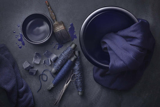 Kohler Iron Plains Small Round Bathroom Sink Indigo Blue Cast Iron, No Hole
