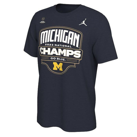 Men's Michigan Wolverines NCAA Champs 2023 Graphic Tee - Blue, Size Small