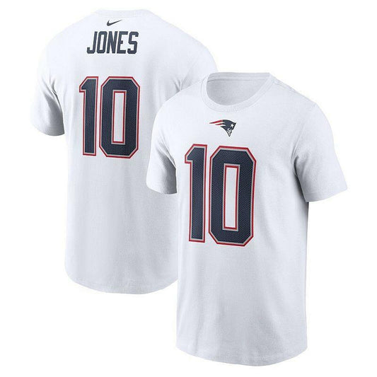 Nike Women's Mac Jones White England Patriots T-Shirt Size L