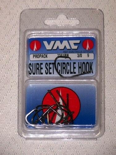 VMC SureSet Circle Hooks Black Nickel #3/0 Fishing Gear, One Size