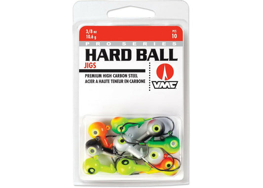 VMC Hard Ball Jig 3/8 oz Multi Color Bass and Panfish Fishing Lure