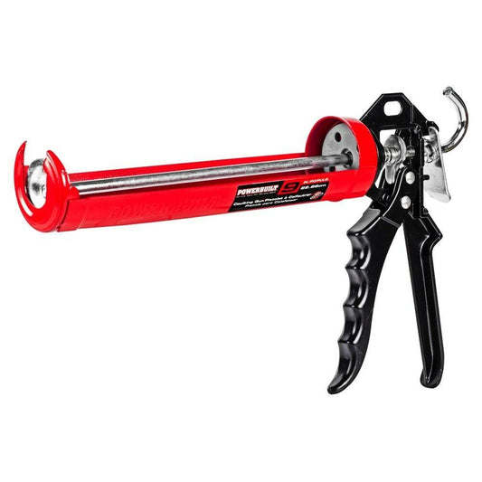 Powerbuilt 942067 9" Caulking Gun Metal Body Manual Cartridge Sealant Gun