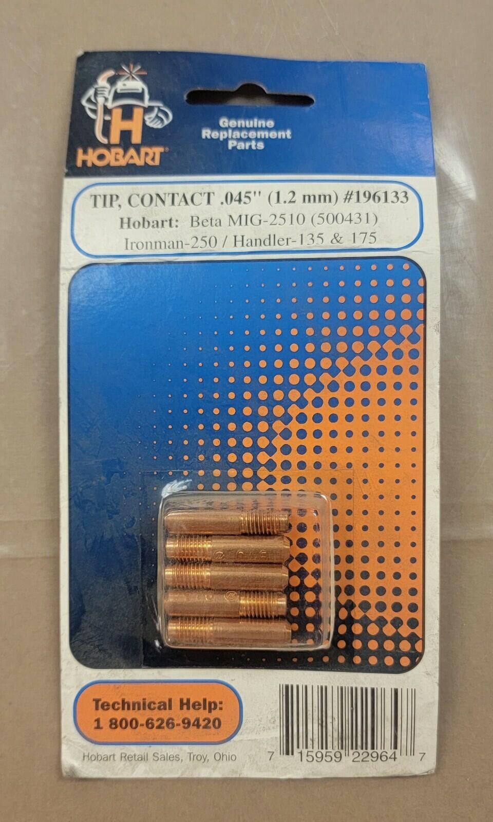 Hobart.045 MIG Welding Contact Tips 196133 for Miller Assembly Set Kit
