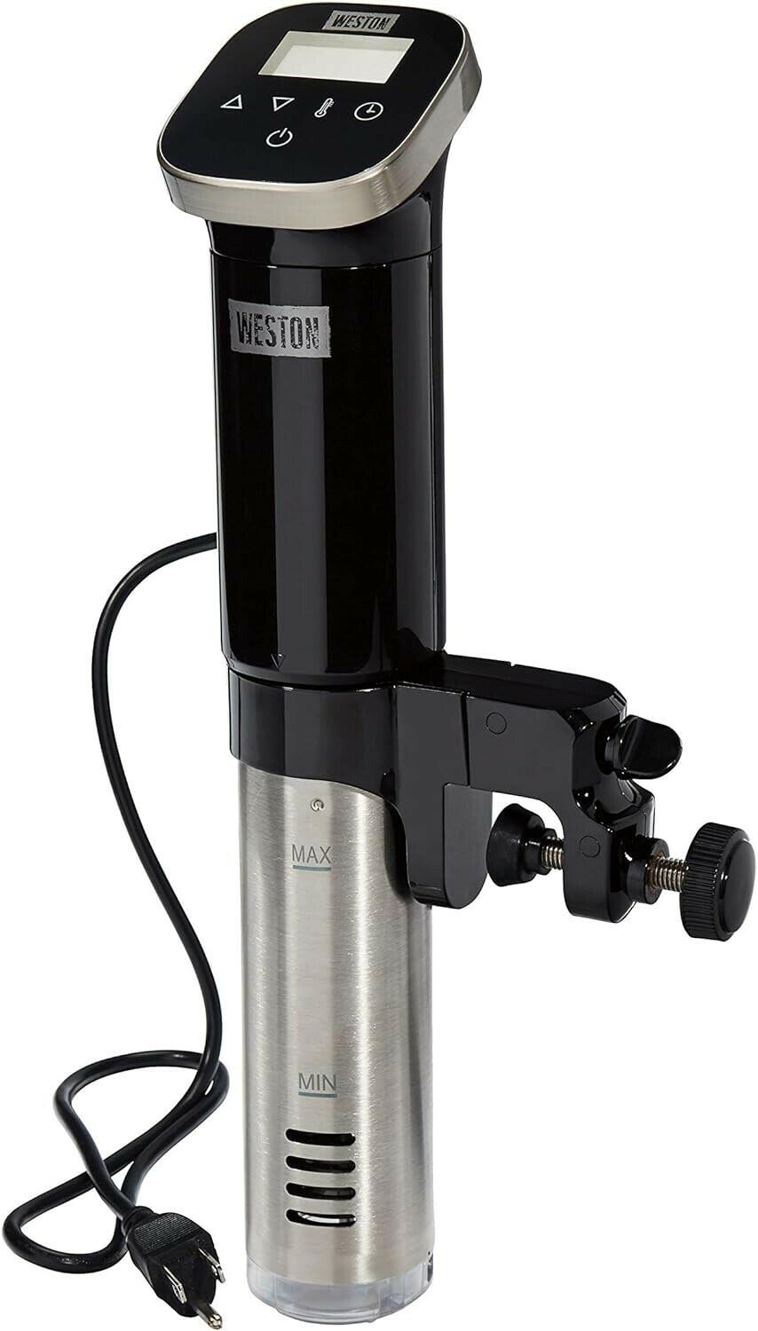 Weston Sous Vide Immersion Circulator 800W Digital Display Cooking Tool Black