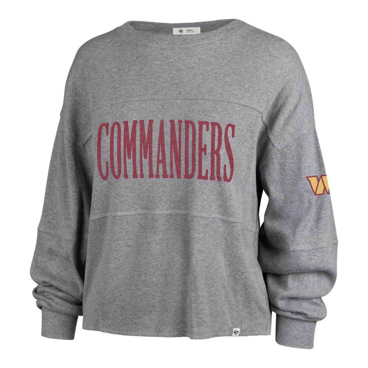 47 Women's Washington Commanders Get Loud Jada Long Sleeve T-Shirt Gray