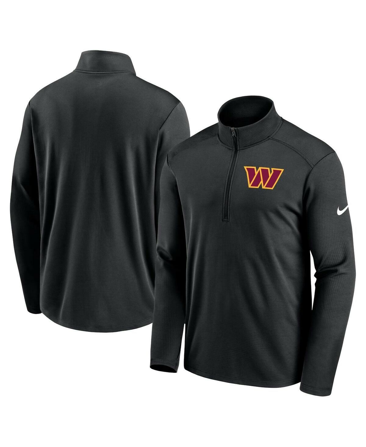 Nike Washington Commanders Pacer Men's Half Zip Jacket Black Dri-FIT NFL