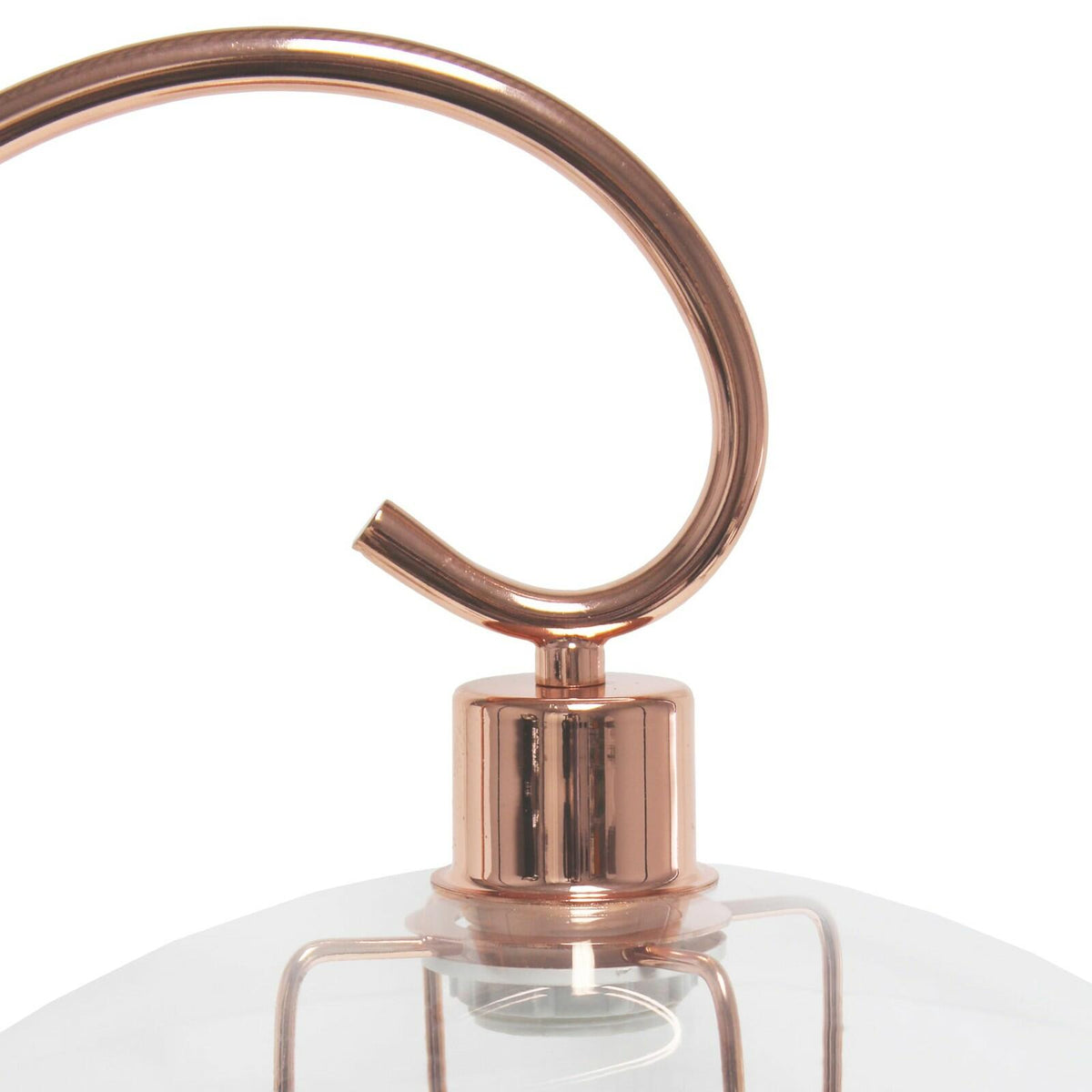 Rose Gold Modern Arched Table Lamp by Simple Designs - 22.5" Elegant Light