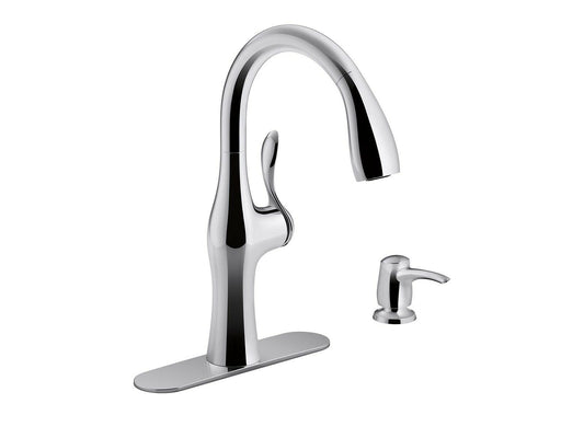 Kohler ALMA® Pulldown Kitchen Faucet Chrome Single Handle R45350-SD-CP