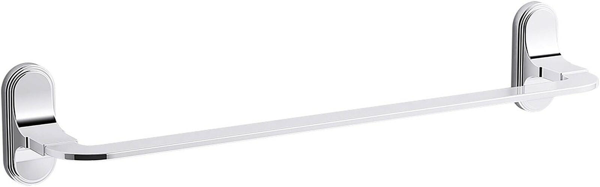 Kohler K-26533-CP 18 Inch Polished Chrome Towel Bar for Bathroom Decor