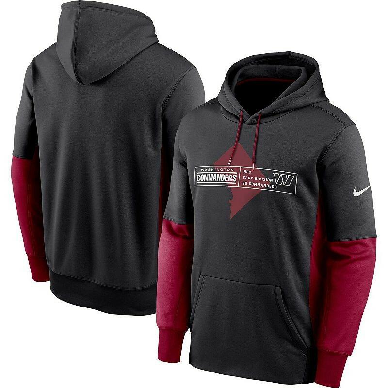 Nike Men's Washington Commanders Color Block Fleece Pullover Hoodie, Small