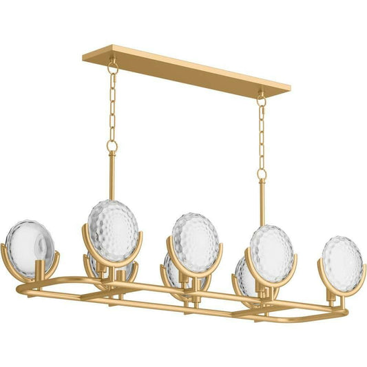 Kohler Arendela 29382-CH08B 38 in 8 Light Linear Chandelier Brushed Brass