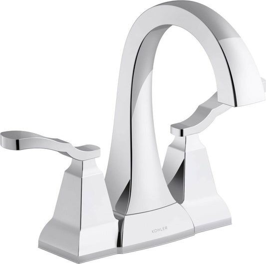 Kohler Ridgeport R30997-4D-CP Centerset Bathroom Sink Faucet Polished Chrome