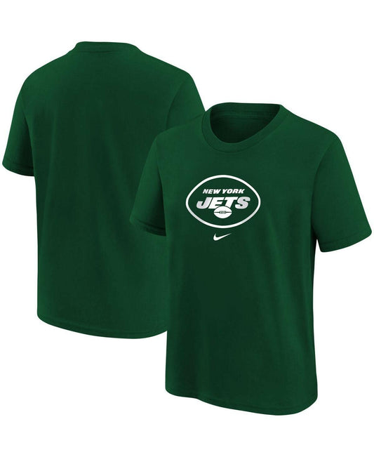 Nike Boys Green York Jets NFL Logo Cotton Graphic T-Shirt Size Kids