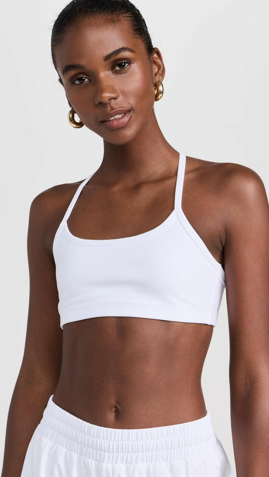 Beyond Yoga Cloud White Large Racerback Bra Light Support