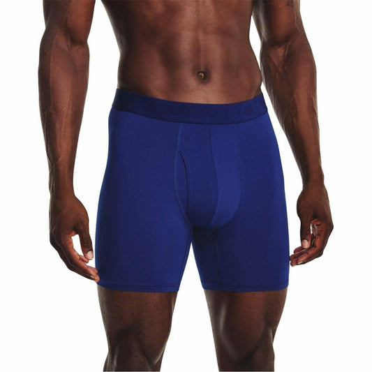 Under Armour Tech Mesh Boxerjock 2-Pack Small Bauhaus Versa Blue