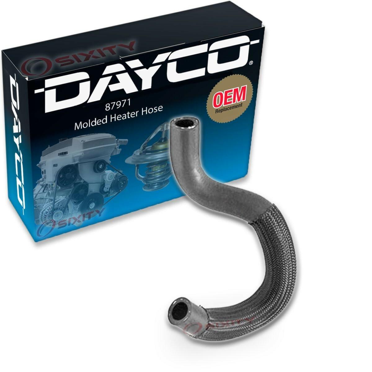 Dayco 87971 Heater Hose Molded Black Coolant