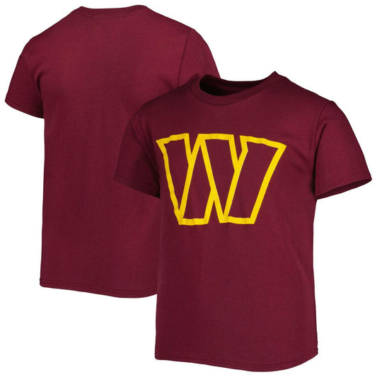 Outerstuff Washington Commanders Team Logo Youth T-Shirt Burgundy NFL