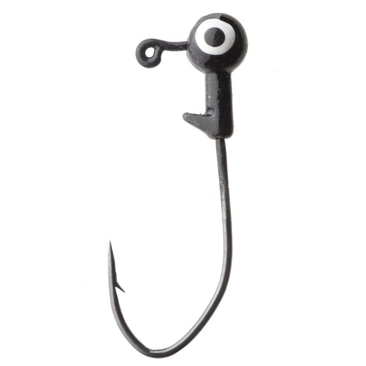 Eagle Claw LS PRO-V Ball Head JIG 1/8 OZ Black Fishing Hook Bait Lure