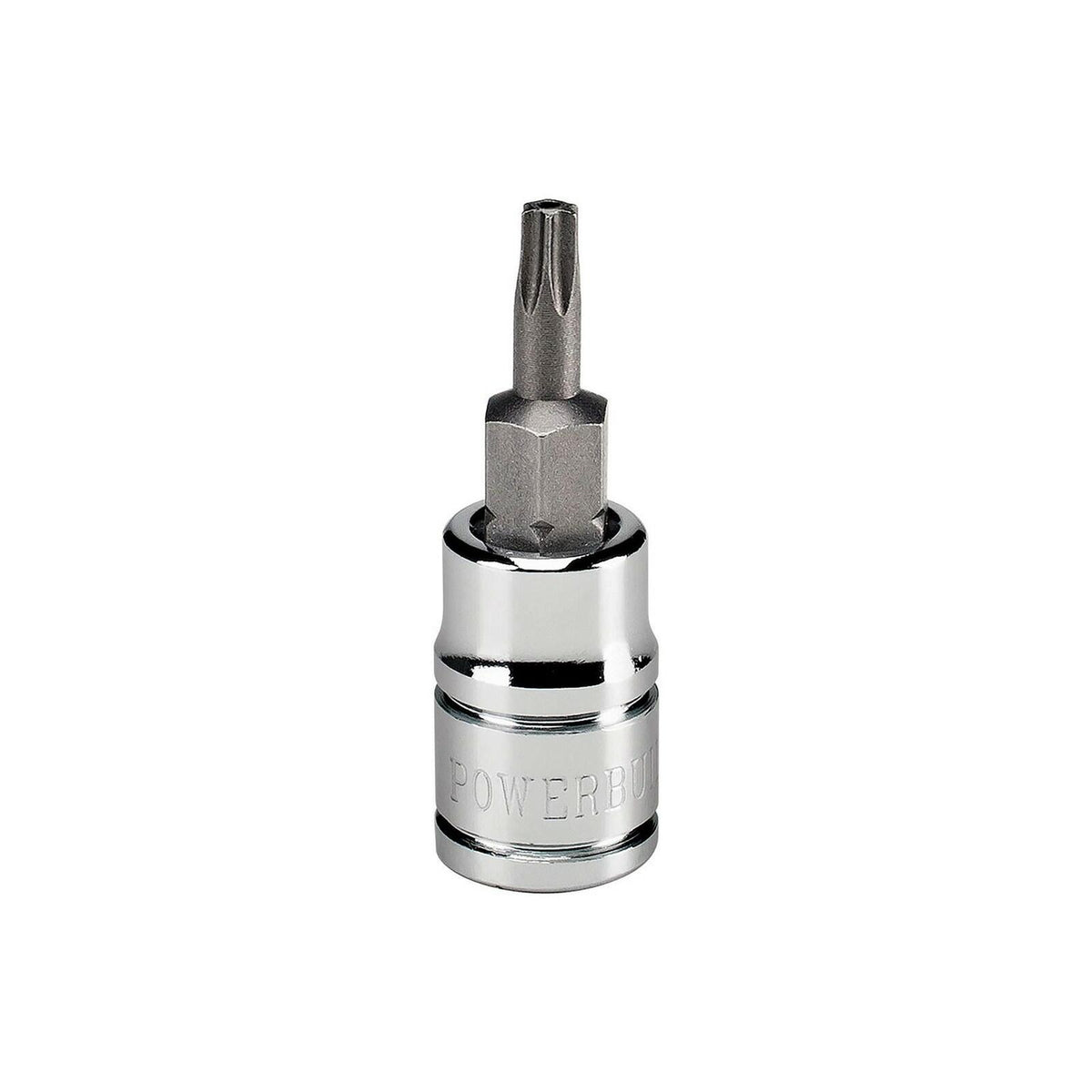 Powerbuilt 648498 T20 Tamper Proof Torx Bit Socket 1/4" Drive Security Star